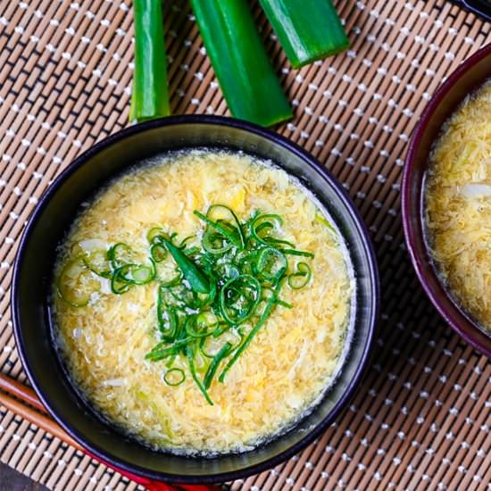 Japanese Egg Drop Soup - Recipe photo by Sudachi Recipes