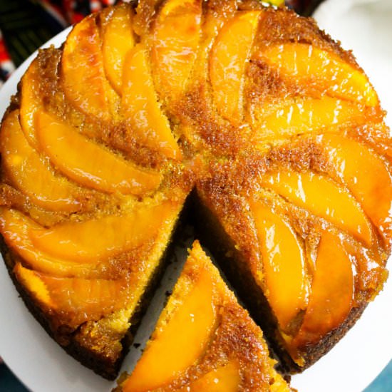 Mango Upside Down Cake - Recipe photo by Simshomekitchen