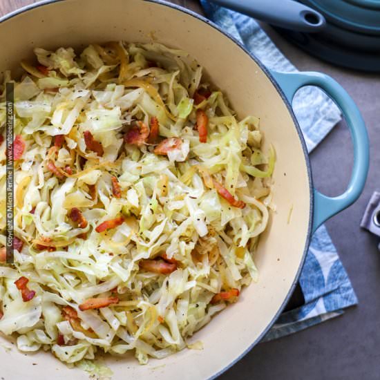 Fried Cabbage with Bacon - Recipe photo by Craft Beering