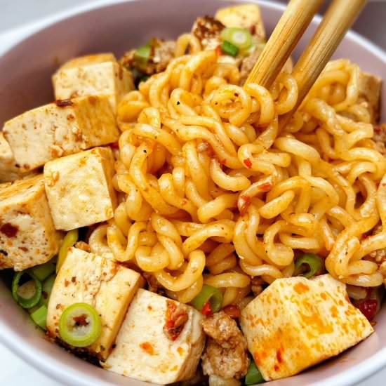 Mapo Tofu Ramen - Recipe photo by cookcookgo