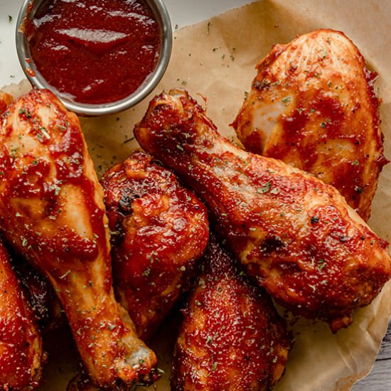 Air Fryer BBQ Chicken Drumsticks - Recipe photo by balancewithjess