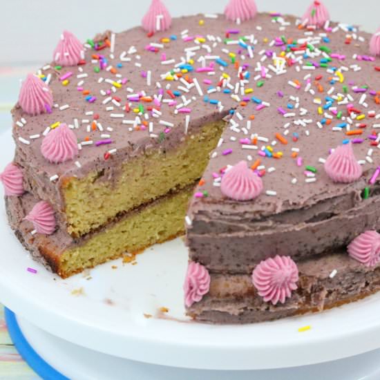 Dairy-Free Birthday Cake - Recipe photo by Fitasamamabear