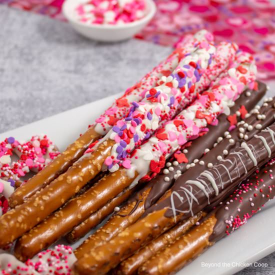 Valentine's Day Pretzels - Recipe photo by BeyondtheCoop