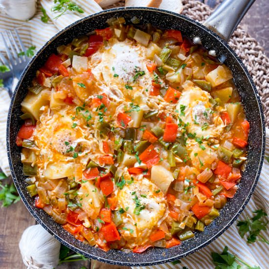 Poor Man´s Breakfast Skillet - Recipe photo by Spain on a Fork