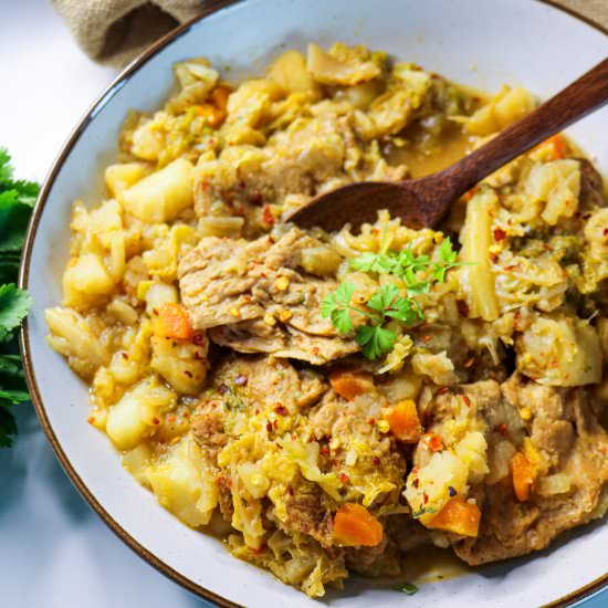 Soy Steak and Vegetable Stew - Recipe photo by aVegTasteFromAtoZ