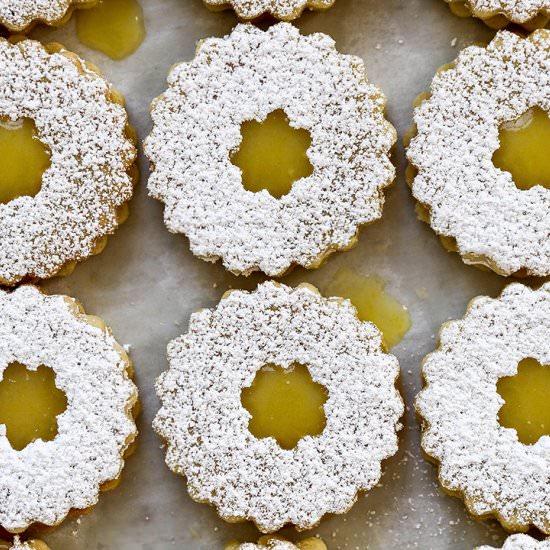 Lemon Curd Linzer Cookies - Recipe photo by FloatingKitchen