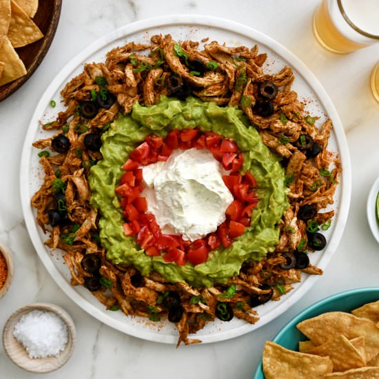 Rotisserie Chicken Taco Dip - Recipe photo by justataste