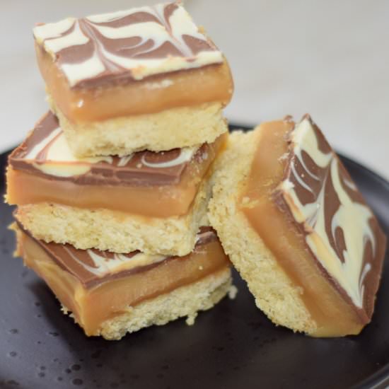 Millionaire's Shortbread Slices - Recipe photo by Sweet Mouth Joy