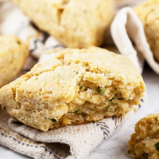 Gluten Free Cheese Scones - Recipe photo by therusticfoodie
