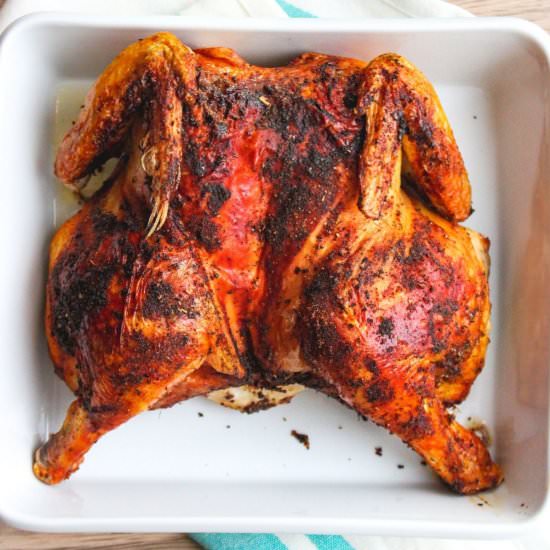 Air Fryer Spatchcock Chicken - Recipe photo by simplyscrumptiouseats