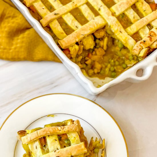 Curry Thyme Chicken Pot Pie - Recipe photo by Sweet Simple Masala