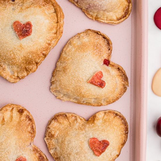 Valentine Cherry Hand Pies - Recipe photo by amandascookin