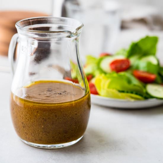 Black Garlic Vinaigrette - Recipe photo by garlic and zest
