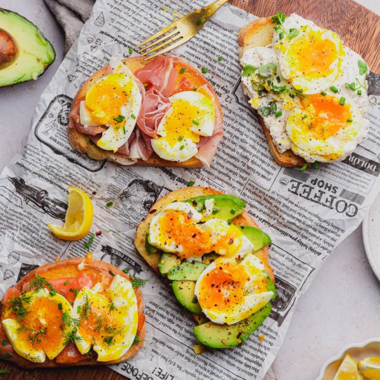 Smashed Eggs on Toast - Recipe photo by afullliving