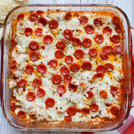 The Best Zesty Italian Pizza Dip - Recipe photo by blessthismeal