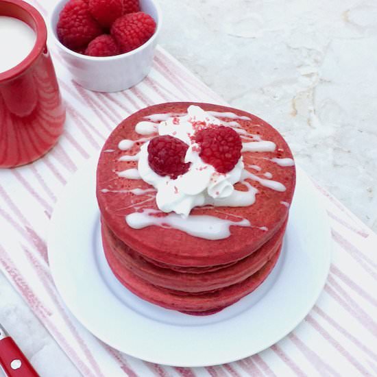 Red Velvet Pancakes - Recipe photo by anothertablespoon
