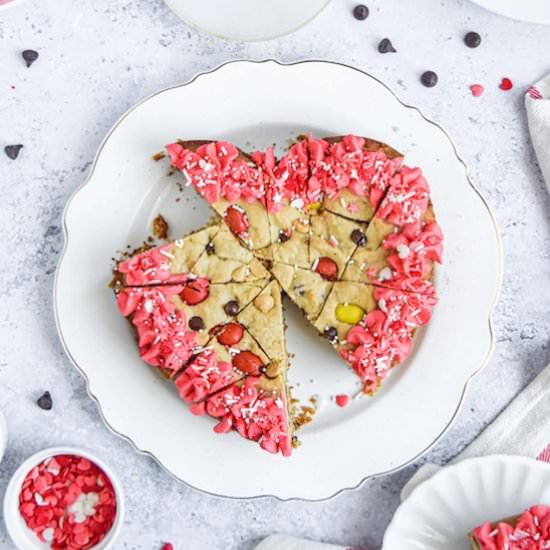 Skillet Cookie (Heart Shaped) - Recipe photo by Annikaeats