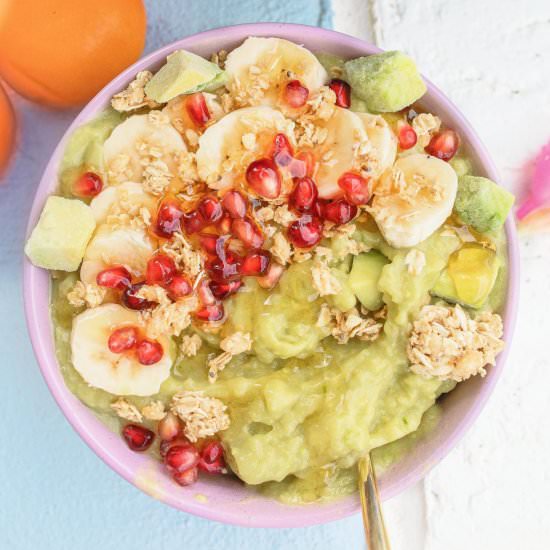 Peachy Avocado Smoothie Bowl - Recipe photo by simplytaralynn