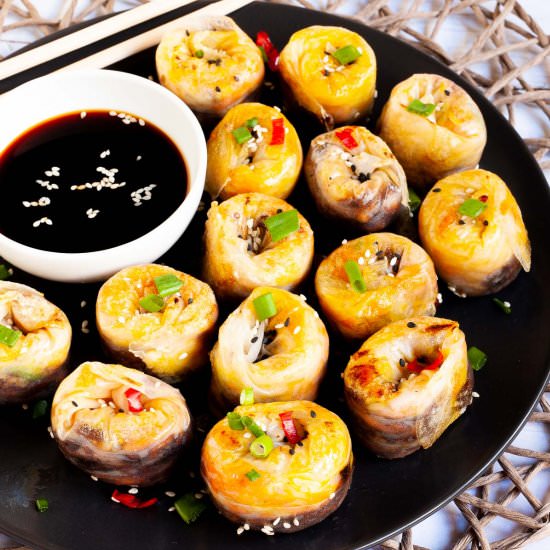Vegan Hoisin Duck Dumplings - Recipe photo by MyPurePlants