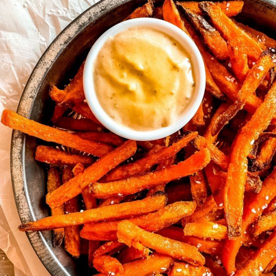 Alexia Sweet Potato Fries Air Fryer - Recipe photo by SugarandSnapPeas