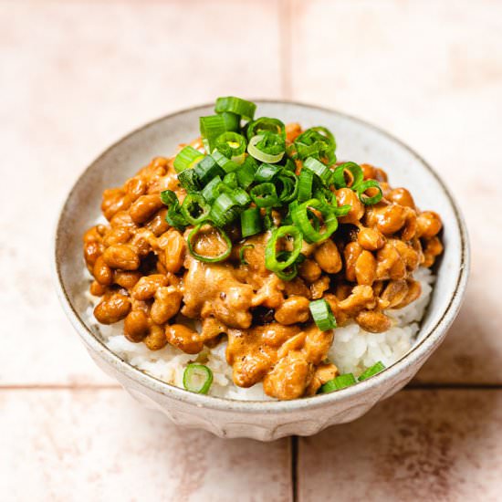 Natto Gohan - Recipe photo by ellielikes.cooking
