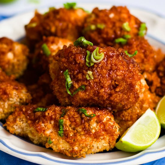 Air Fryer Cauliflower Buffalo Wings - Recipe photo by SundaySupper