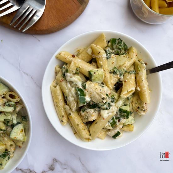 LOW FODMAP PASTA SALAD - Recipe photo by Tips N Recipes