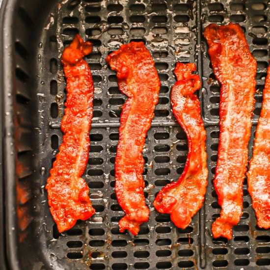 Air Fryer Bacon - Recipe photo by Family Food on the Table