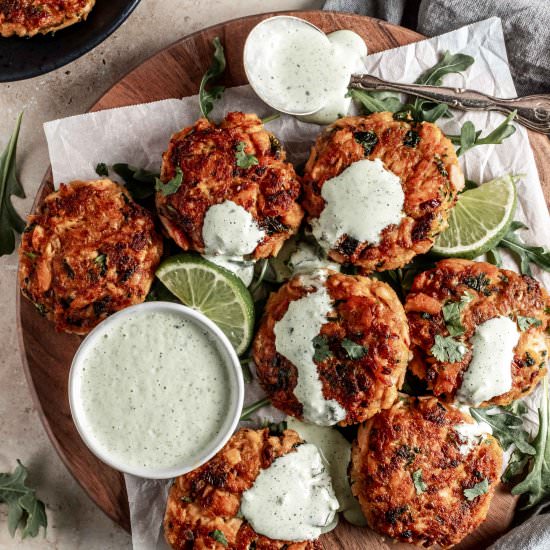 spicy salmon cakes - Recipe photo by whisked away kitchen