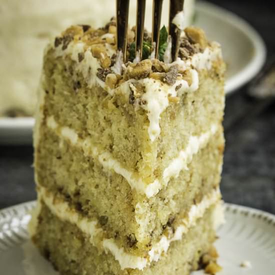 Best Toffee Banana Layer Cake - Recipe photo by CallMePMc