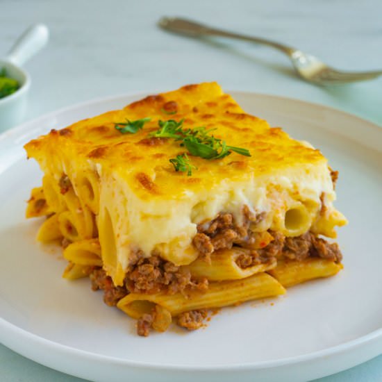 Egyptian Macarona Bechamel - Recipe photo by chocolatesandchai