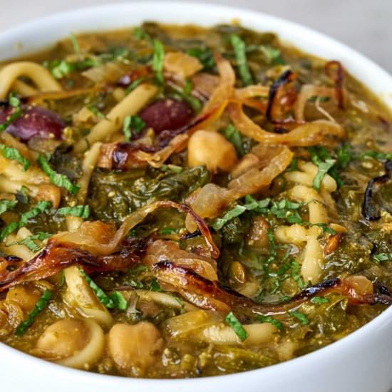 Ash Reshteh – Persian Noodle Soup - Recipe photo by proportionalplate