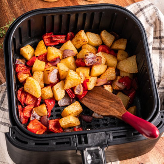 Air Fryer Vegetables and Potatoes - Recipe photo by Tina FitDiary