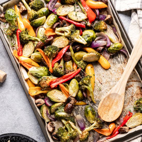 Simply Roasted Vegetables - Recipe photo by Tina FitDiary