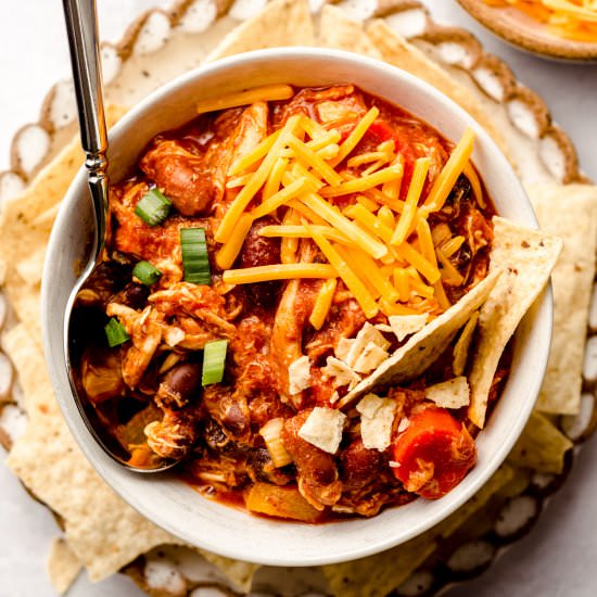 buffalo chicken chili - Recipe photo by freshaprilflours