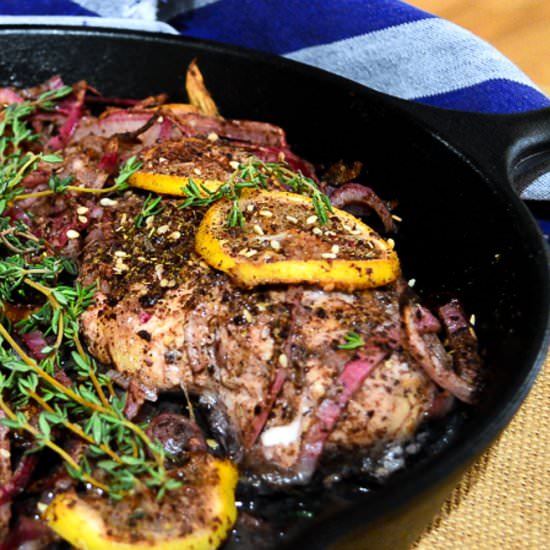 Za'atar Chicken with Lemon - Recipe photo by thisishowicook