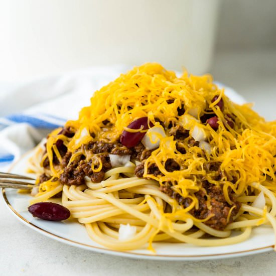 Classic Cincinnati Chili - Recipe photo by garlic and zest