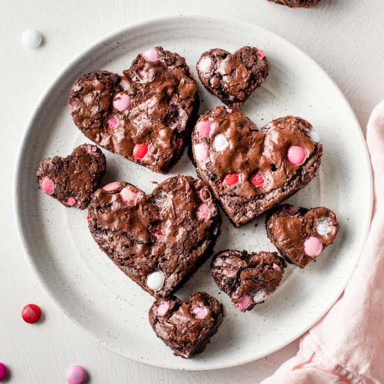 Sweetheart Brownies - Recipe photo by nourishandfete