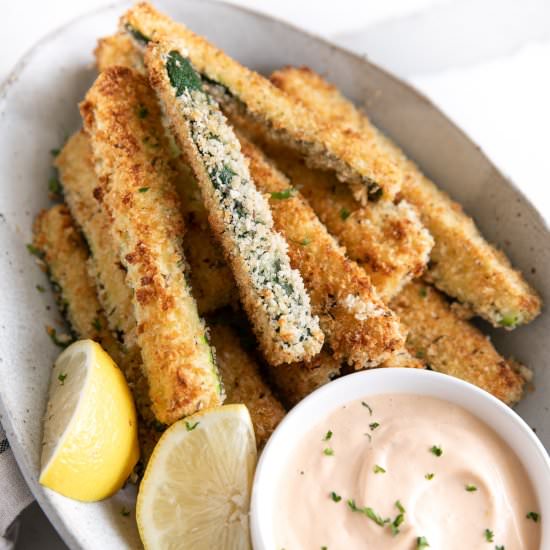 Baked Zucchini Fries - Recipe photo by theforkedspoon