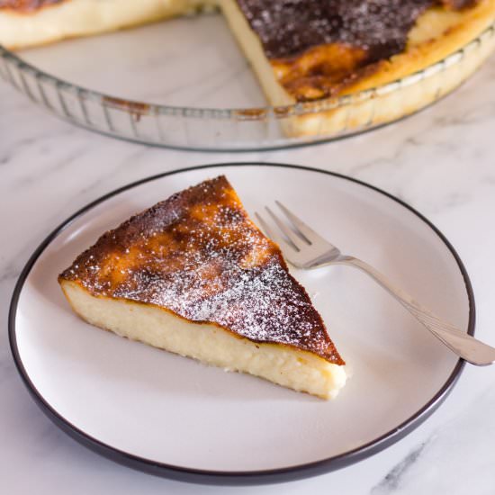 Galatopita Greek Milk Pie - Recipe photo by PastryWishes
