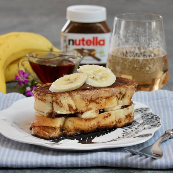 Banana & Nutella Fancy French Toast - Recipe photo by Runcible Eats