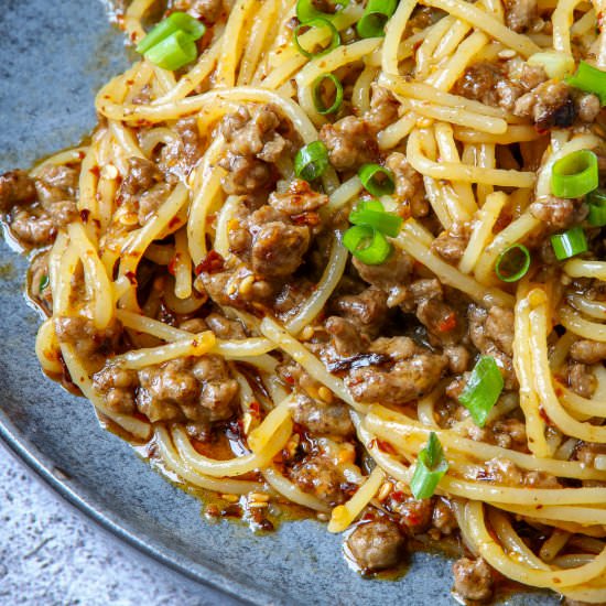 Asian ground beef noodles - Recipe photo by cookingwithlei