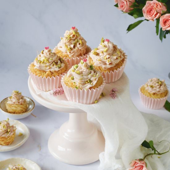 Kataifi nests with mascarpone cream - Recipe photo by marilenaskitchen