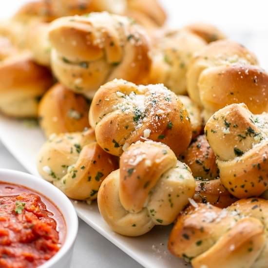 Garlic Knots - Recipe photo by Savingroomfordessert