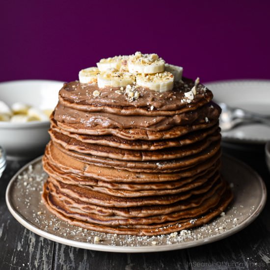 Nutella Pancakes with Mascarpone - Recipe photo by In Search Of Yummy-ness