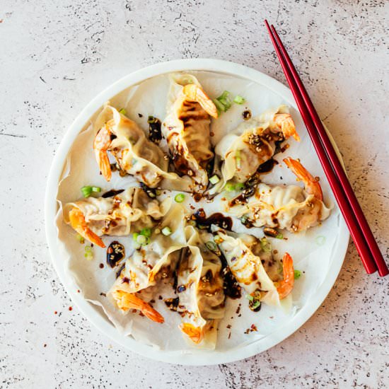 Prawn and Pork Dumplings - Recipe photo by heinstirred