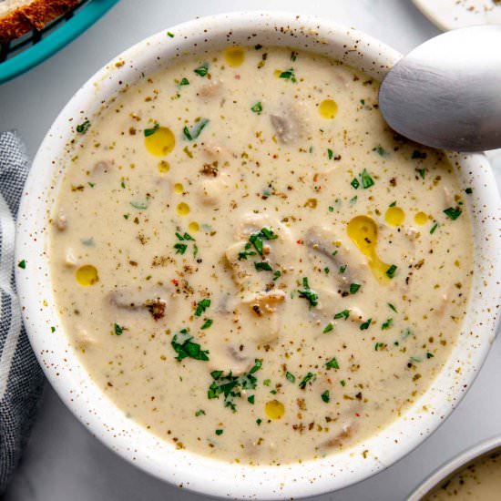 Cream of Mushroom Soup - Recipe photo by jernejkitchen