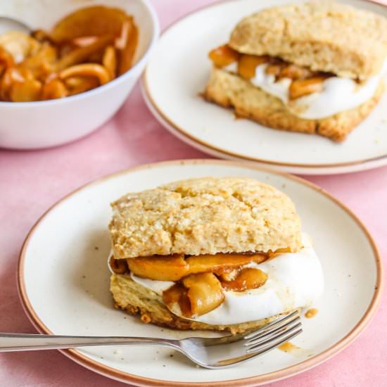Caramelised Apple Shortcakes - Recipe photo by The Desserted Girl