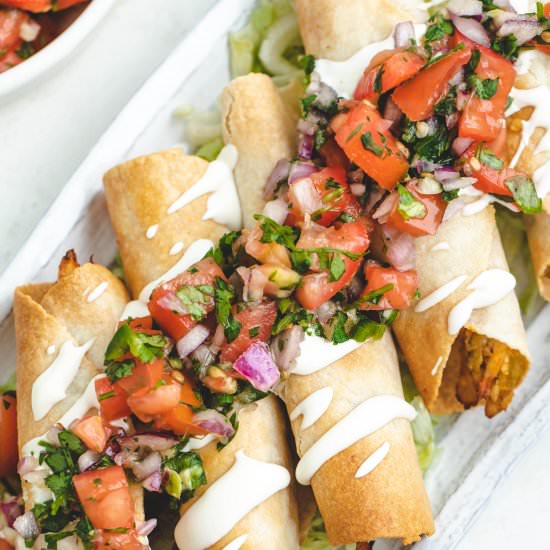 Air Fryer Chicken Taquitos - Recipe photo by TheBetteredBlondie