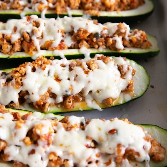 Stuffed Zucchini Boats - Recipe photo by theforkedspoon